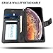 AMOVO [Upgraded] Case for iPhone Xs Max [2 in 1] iPhone Xs Max Wallet Case Detachable [Wireless Charging] [Vegan Leather] iPhone Xs Max Flip Case (XSMAX (6.5'') Black)