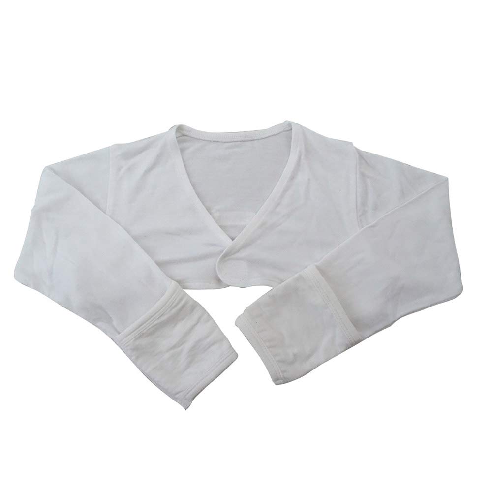 EDENSWEAR Zinc-Filled Rayon Eczema Face Anti-scratch Sleeve Cover Vest (18Months White)