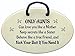 Mountain Meadows Pottery Aunt Gift, Sister, Aunt, Friend. Only an Aunt can Love You Like a Mother, Keep Secrets, Behave Like a True Friend, Kick Your Butt If You Need It. Ceramic plaques Made in USA.