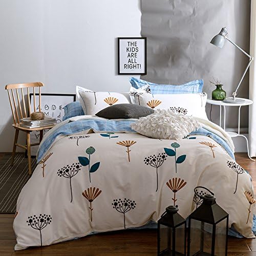 Super Soft 4-Piece Bedding Set,Wrinkle, Fade &amp; Stain Resistant Cotton Four-Piece Set, Simple Reactive Printing Four Sets, Descendants, Queen
