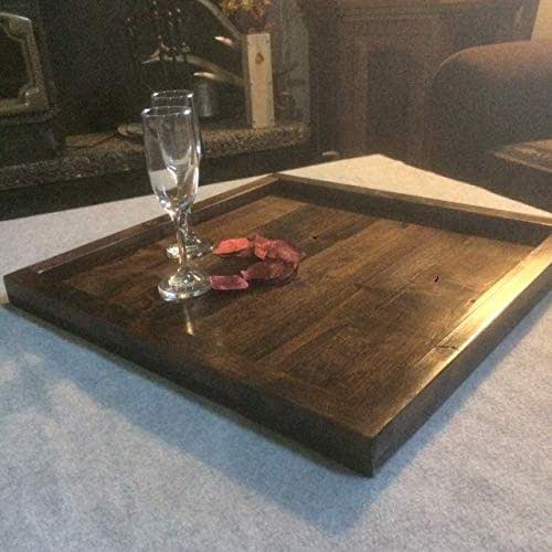 Ottoman Tray, Coffee Table Tray, Alder Wood
