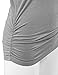 MBJ WT817 Womens Dolman Drape Top with Side Shirring XXL Heather_Grey