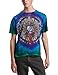 Liquid Blue Men's Grateful Dead Celtic Mandala Tie Dye T-Shirt, Multi, Large