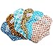 LBB Rusable Washable Bamboo Mama Cloth Menstrual Pads/Sanitary Pads/Panty Liners 10 Inch,6pcs Pack