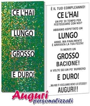 Bombo Biglietto Auguri Mascherato Compleanno Amico Amazon It Giochi E Giocattoli