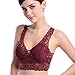 Manstore Women's All Over Sheer Lace Bralette Soft Wire Free Sleep Padded Bra Everyday Bra