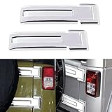 AVOMAR 2pcs ABS Rear Door Liftgate Hinge Covers Spare Tire Tailgate Hinge Trims for Jeep Wrangler & Unlimited JK 2007-2017