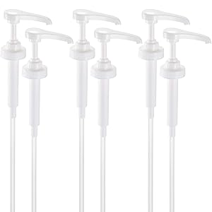 Patelai Gallon Pump Dispenser (38/400) Fit Most 1 Gallon Jugs and Containers BPA-Free Pump Lid Top Replacement for Gallon Bottle with Food and Industrial (6)