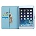iPad Mini 2/3 Case-LittleMax(TM) Synthetic Leather Auto Wake/Sleep Stand Case [Card Holder] Flip Folio Wallet Case Cover for iPad Mini 3/2/1 [Free Cleaning Cloth,Stylus Pen]-03 Metal Floriation