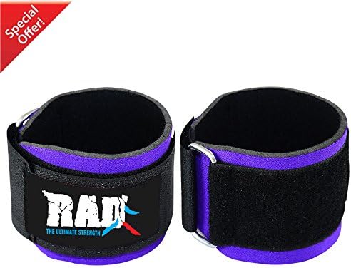 RAD WeightLifting Wrist Support Straps Neoprene Training Gym Fitness Bandage New (Purple)