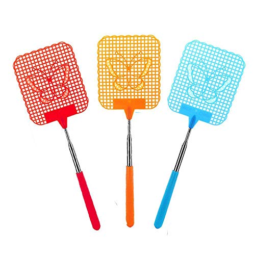 Yaphetss 3pcs Strong Flexible Manual Swat Durable Telescopic Handle，Pocket Extendable Fly Swatter, Travel Partner。 - Thumbnail 5