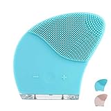 Alaboudi Ultrasonic Face Cleansing Facial Brush Silicone Facial Brush, Cleanser and Massager - Waterproof, Rechargeable and Vibrating Sonic Facial Cleansing System