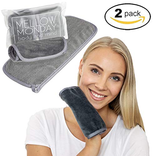 Makeup Remover Cloths | Remove Makeup with Water | Chemical Free | Suitable for All Skin Types | Set of 2 | by Mellow Monday