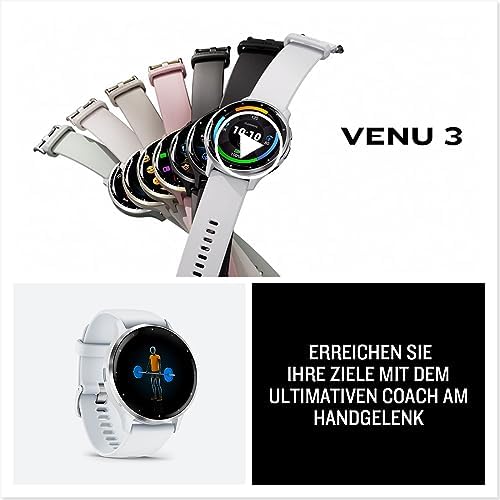 Venu 3, 45 mm, GPS-Fitness-Smartwatch, Schwarz/Schiefergrau