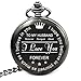 Husband Gifts from Wife Anniversary Birthday Valentines Fathers Day Engraved Pocket Watch