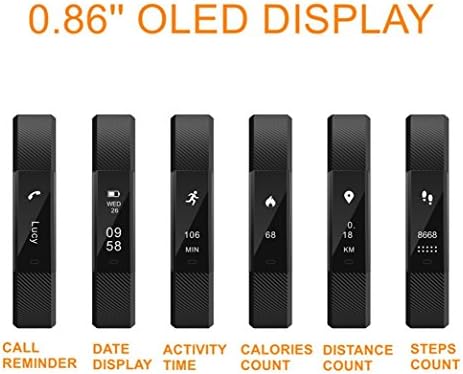 NewYouDirect Fitness Tracker, Activity Tracker Pedometer Waterproof Sports Smart Watch with Sleep Monitor Calorie/Step Counter for iPhone 4 5 5s 6 6s 7 iPhone Samsung LG etc for Women Men Kids