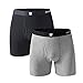 SUI SONG Brand Men's Underwear Super Soft Cotton Elastic Force Boxer Underwear 2-Pack