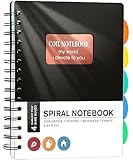 Yoment Spiral Notebook 6'' x 8'' Wide Ruled 5