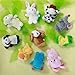 niceEshop(TM) Cute Velvet Animal Style Story Time Educational Finger Puppets Set with niceEshop Cable Tie