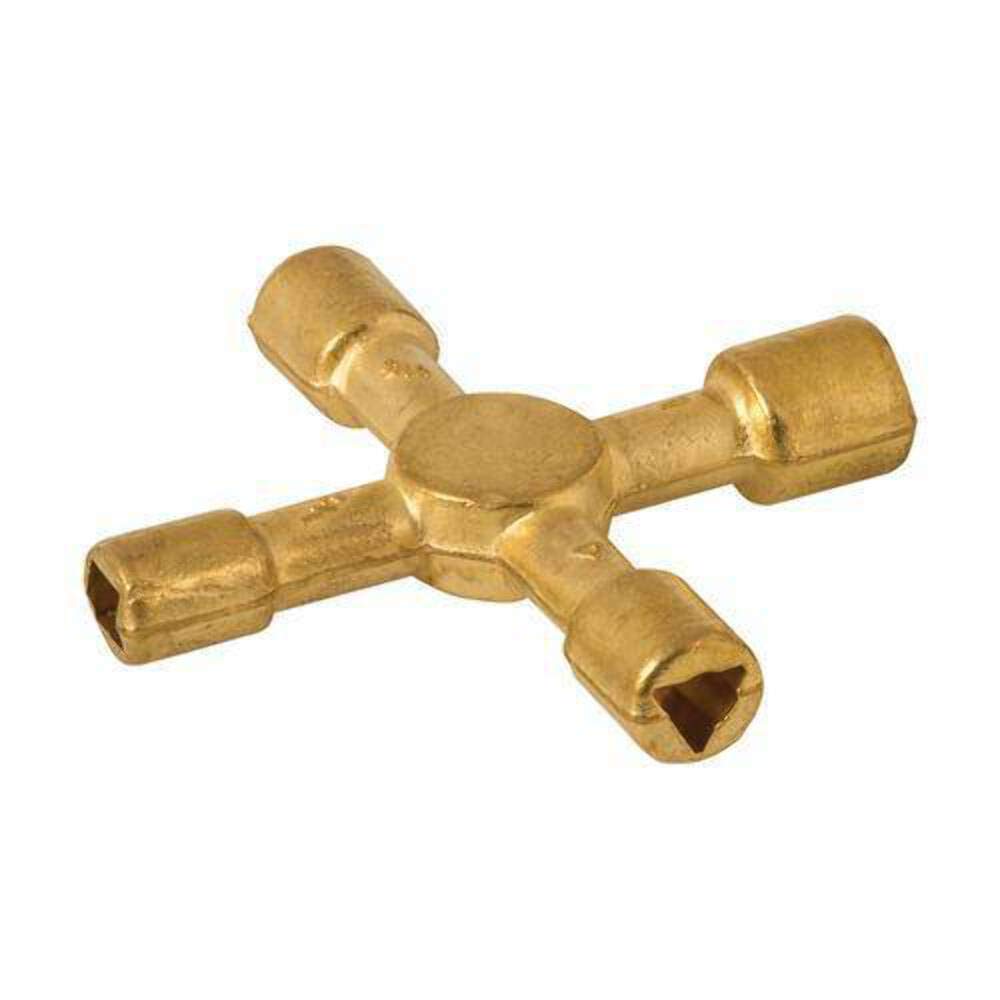 Dickie Dyer 459943 Brass Quad Key 4-in-1