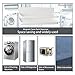 Hoopoton Magnetic Spice Rack Single Tier Refrigerator spice organizer Shelf, Easy to Install The Side of the Refrigerator