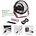 OPOLAR Battery Operated Aroma Fan to Blow Fragrant Wind, 2017 New Design - Personal Desk Fan with 4 Speeds - Enhanced Airflow and Quieter Operation - Powered by USB or 2200mAh Rechargeable Battery