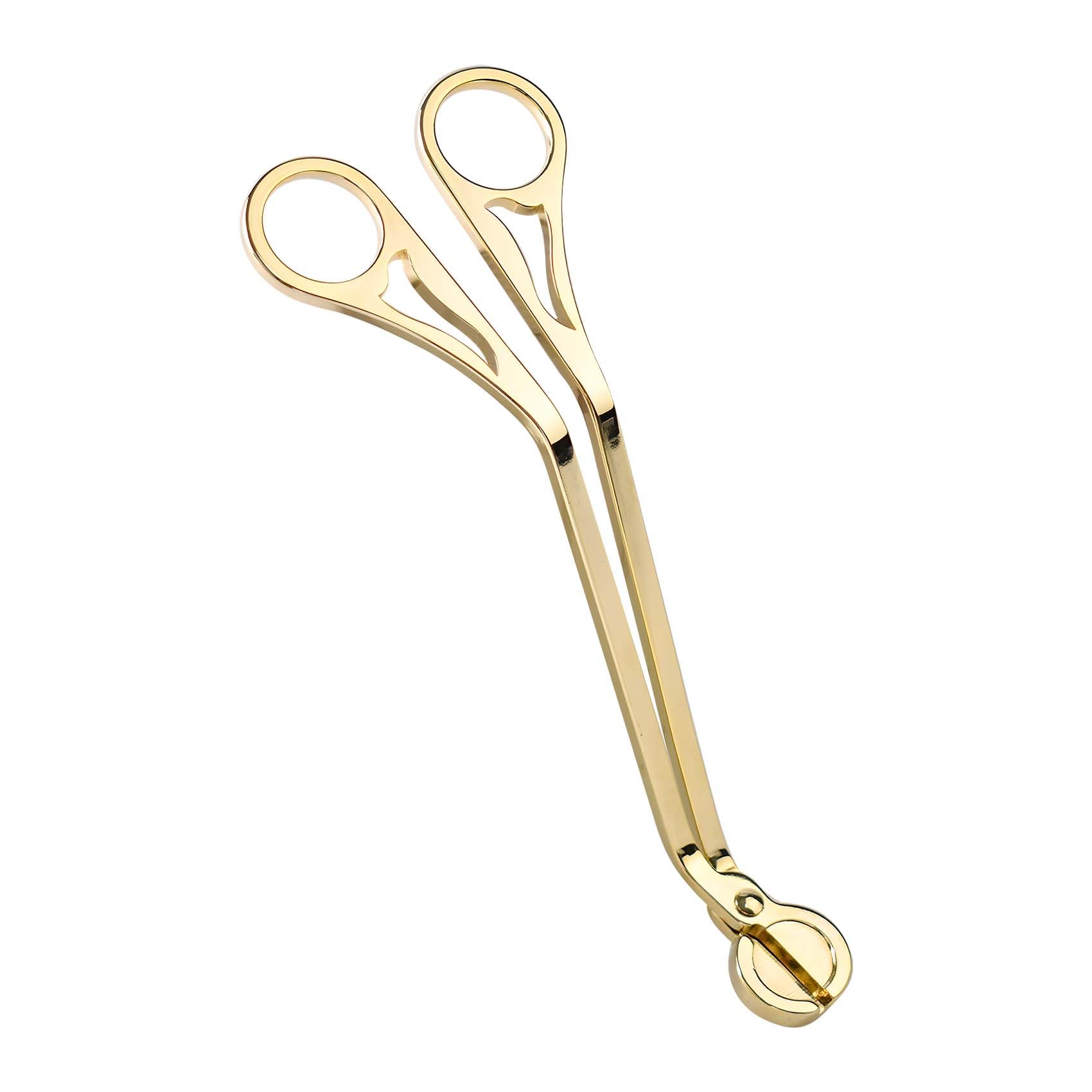 LAGAHS Candle Wick Trimmer, Stainless Steel Candle Wick Cutter, Candle accessories, Scissors to Burn Equally, Reduces Soot(Gold)