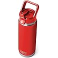 YETI Rambler 26 oz Bottle, Vacuum Insulated, Stainless Steel with Color Matching Straw Cap