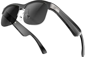 ElecFusion Smart Glasses, Blue Light Bluetooth Sunglasses for Women Men, Photochromic Lens, Open Mic & Speakers