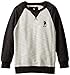 U.S. Polo Assn. Big Boys' French Terry Pullover, Charcoal, 10/12