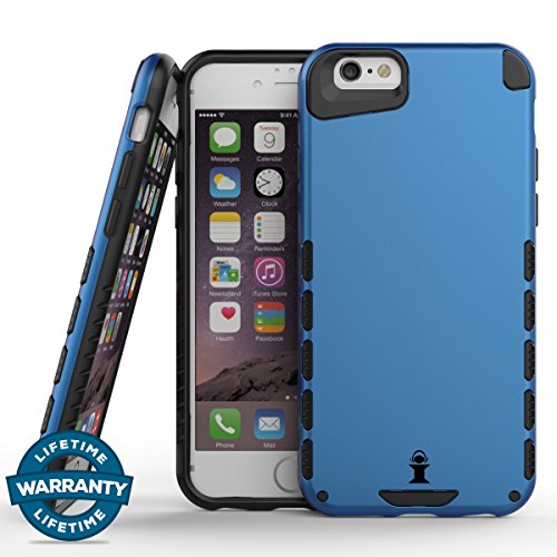 iPhone 6/6S Case, iDefender LITE-ARMOR Heavy Duty Shockproof Series Case for iPhone 6/6S (4.7.") Compatible with all US Carriers (Ocean Blue)