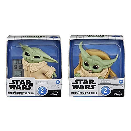 Hasbro F1705 Star Wars The Bounty Collection Series 2 The Child 5,5 cm großer Speeder-, Knopfdruck-Pose Figuren 2er-Pack… – Bild 3
