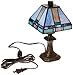 Dale Tiffany 8706 Tiffany/Mica One Light Accent Table Lamp from Miniature Collection in Bronze/Dark Finish, 6.00 inches