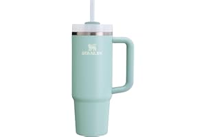 Stanley Quencher H2.0 Tumbler with Handle and Straw 30 Ounces | Flowstate 3-Position Lid | Cup Holder Compatible for Travel | Insulated Stainless Steel Cup | BPA-Free | Seafoam