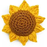 Sunflower Pin Cushion, Handmade Knitted Pincushions, Cute Pin Cushions Needle Holders for Sewing Quilting Accessory, DIY Craf