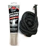 Midwest Hearth Wood Stove Replacement Gasket Kit for Woodburning Stoves - Graphite Impregnated Fiberglass Gaskets and Adhesive (3/8" x 84" Rope)