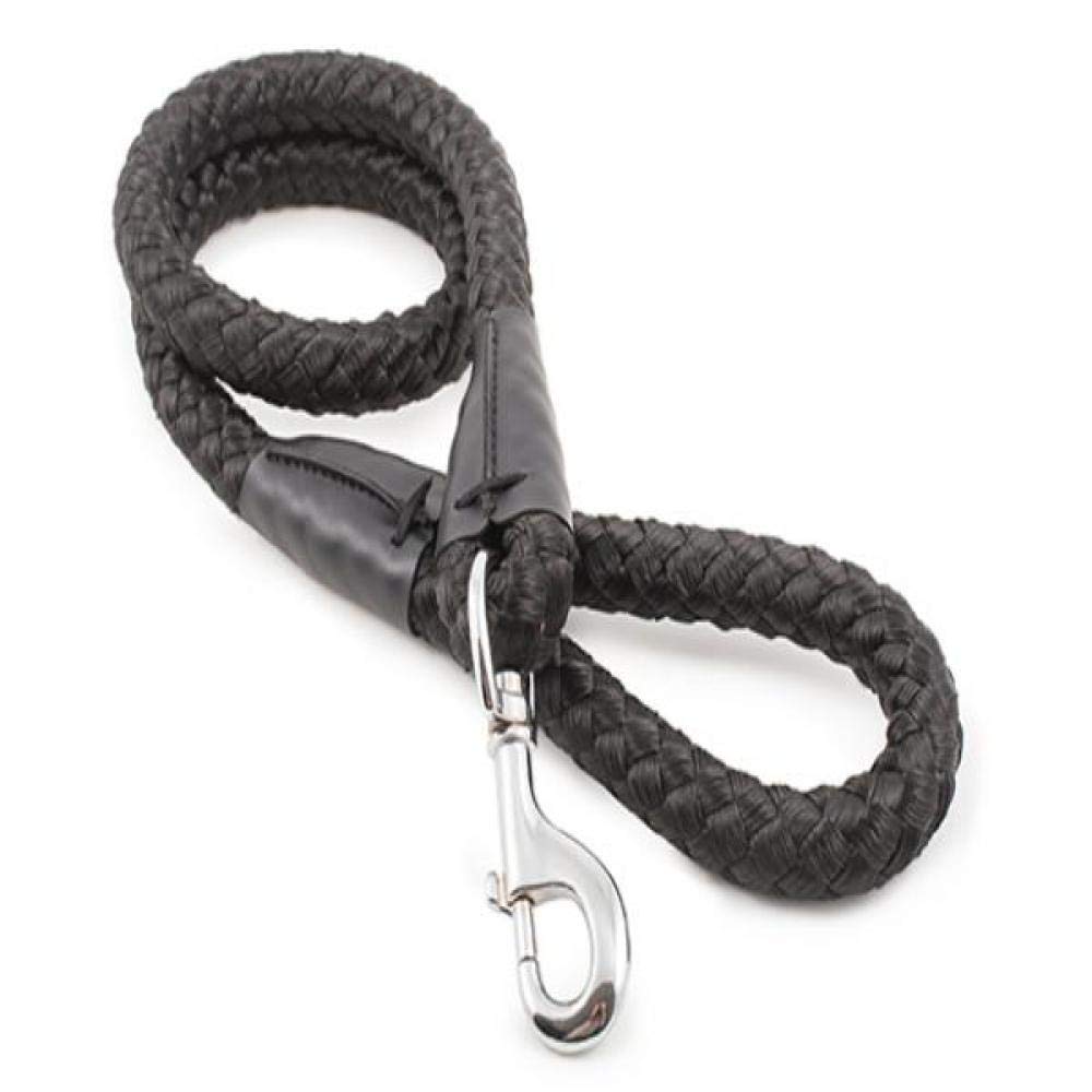 Ancol Nylon Super-Sized Rope Lead Black, 1.07 m Length by Extra Thick 20 mm Width