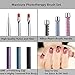 Makartt 3Pcs UV Gel and Liner Brush Set, Poly Nail Gel Brush, Nail Art Painting Flat Brush Round Brush Liner Brush Manicure Tool Q-06