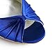 ElegantPark EP2009 Women Wedges Heel Peep Toe Pumps Satin Wedding Evening Dress Shoes