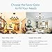 DORESshop Globe Light Bulbs Candelabra Base, 4W (40W Equivalent Incandescent), Dimmable G45 LED Filament Bulb, 2700K Warm White, E12 Candelabra Base, 400LM, Decorative Candle Bulbs (4 Pack)