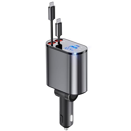 Retractable Car Phone Charger Retractable Car Charger, In Fast Car