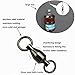10, 30 Packed Ball Bearing Swivels 100% Copper High Strength Ball Bearing Swivel, Welded Rings Fishing Tackle Swivels Accessory Connectors Saltwater-35LB to 390LB