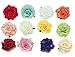 CellElection Two Methods of Use Rose Flower Hair Clips Flower Brooches Pin For Women Girls Lady(12 Pieces)
