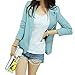 ROPALIA Korea Womens Long Sleeve Blazer Suit Basic Lapel Coat Candy Color