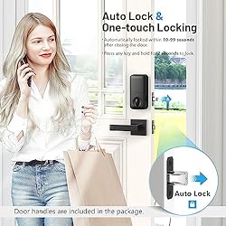 Zowill Fingerprint Door Lock, Keypad Door Lock with