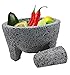 OUTASIGHT Molcajete authentic Handmade Mexican Mortar and Pestle 8.5