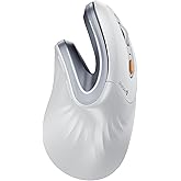 ProtoArc Ergonomic Mouse, EM11 NL Wireless Vertical Mouse, Rechargeable Optical Mice with 3 Multi-Device Connection (Bluetoot
