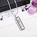30mm Lord's Prayer Stainless Steel Polished Cube Cremation Pendant Memorial Ashes Keepsake Urn Necklace