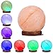 Niubity Himalayan Pink Natural Salt Lamp,USB Wooden Base Himalayan Crystal Rock Salt Lamp Air Purifier Night Light (Ball)