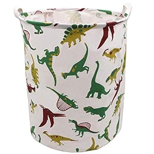 Extra Large Laundry Hamper 19.7×15.7 Inch, ZUEXT Cotton Canvas Fabric Collapsible Organizer Basket, Waterproof Clothes…